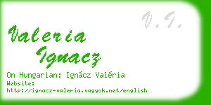 valeria ignacz business card